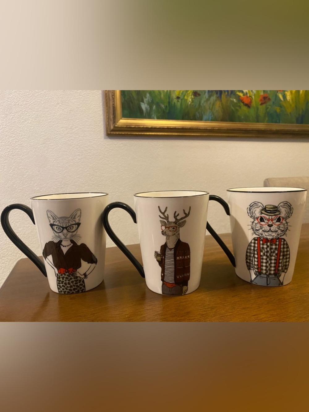 Signature Housewares Hipster Animal Coffee Mug